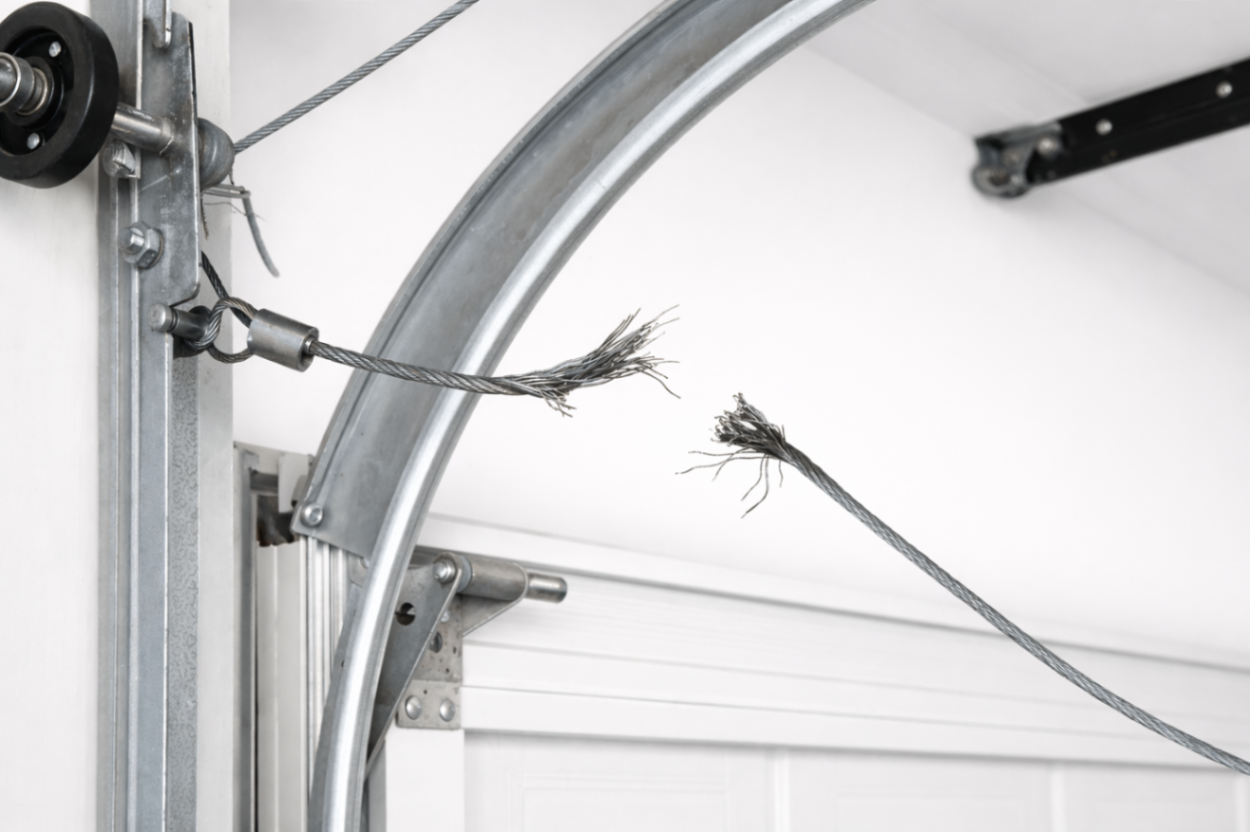 Garage door cable repair by HaulkSterling